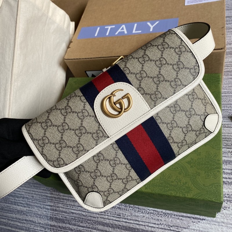 Best Quality Gucci Replica Ophidia belt bag 674081 GG supreme canvas